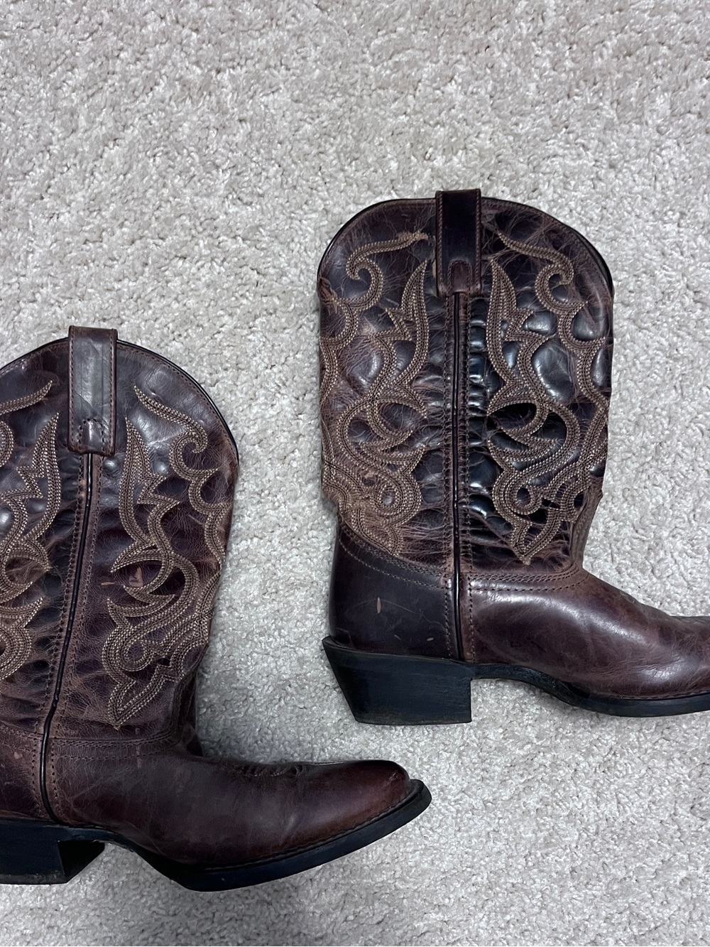 Laredo women’s Brown Leather Cowboy Boots
